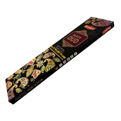Bastoncini di incenso naturale Tridev Black Oud - 10 bastoncini extra spessi