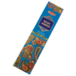 Tridev Amber Musk Naturliga Rökelsepinnar - 10 Extra Tjocka Pinnar