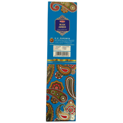 Bâtonnets d'encens naturels Tridev Amber Musk - 10 bâtonnets extra épais