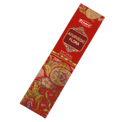 Tridev Ayurvedic Flora Natural Incense Sticks - 10 Extra Thick Sticks