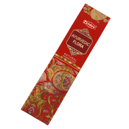 Bețișoare parfumate naturale Tridev Ayurvedic Flora - 10 bețișoare extra groase