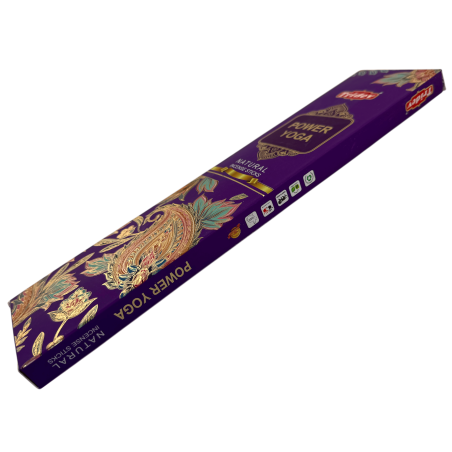 Incienso Tridev Yoga Power Natural Incense Sticks - 10 varillas extra gruesas