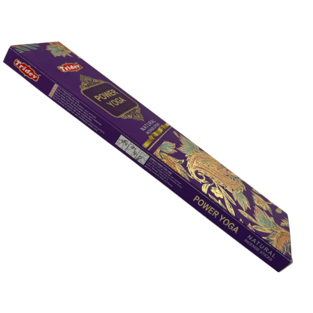 Incienso Tridev Yoga Power Natural Incense Sticks - 10 varillas extra gruesas