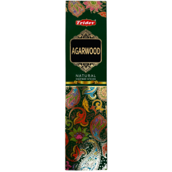 Tridev Agarwood Rökelse, Naturliga Agarwood Rökelsepinnar - 10 Extra Tjocka Pinnar