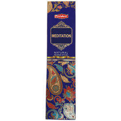 Tridev Natural Meditation Incense Sticks - 10 Extra Thick Sticks