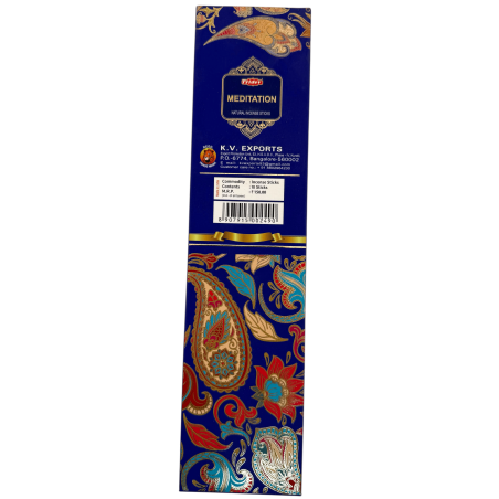 Incienso Tridev Meditación Natural Incense Sticks - 10 varillas extra gruesas