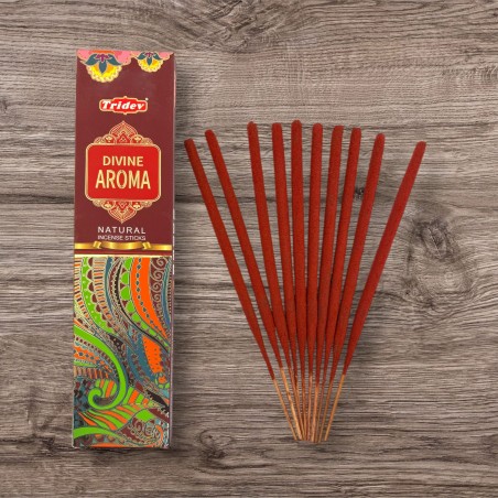 Encens Tridev Aroma Diví Natural Incense Sticks - 10 varetes extra gruixudes