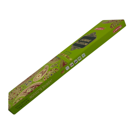 Bastoncini di incenso al fiore di gelsomino naturale Tridev - 10 bastoncini extra spessi