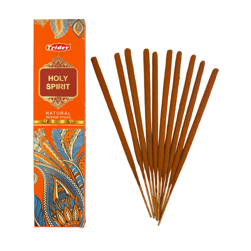 Encens Tridev Holy Spirit Natural Incense Sticks - 10 varetes extra gruixudes-INCENS TRIDEV-HOSTENATURA