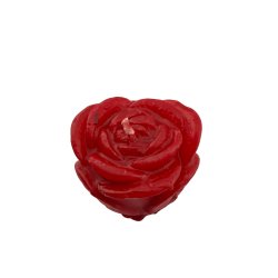 Vela Roja en forma de Rosa 6x4,6x7cm