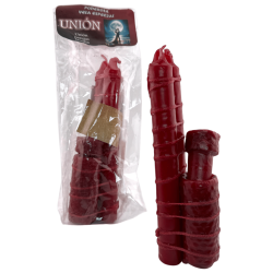 Bougie spéciale puissante pour l'union (20 x 3 cm) - Contient des poudres et un rituel - Union des couples et des familles