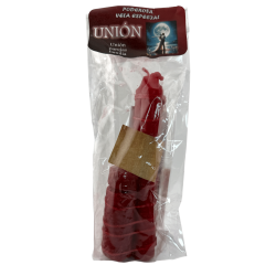 Bougie spéciale puissante pour l'union (20 x 3 cm) - Contient des poudres et un rituel - Union des couples et des familles