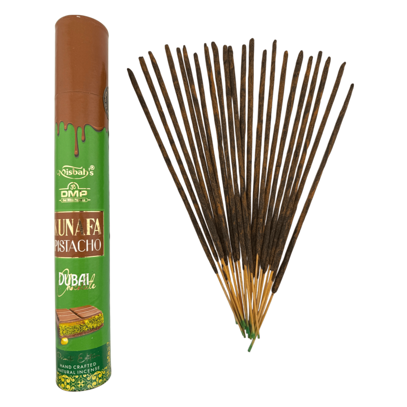 Masala Pistage Choklad Rökelse Dubai Kunafa Misbahs DMP Privatutgåva - 40gr. Handgjord Rökelse-Masala Rökelse DMP Misbahs Privatutgåva-HOSTENATURA