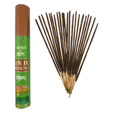 Kadzidełka czekoladowe Masala Pistachio Dubai Kunafa Misbahs DMP Private Edition - 40 g. Ręcznie robione kadzidełka