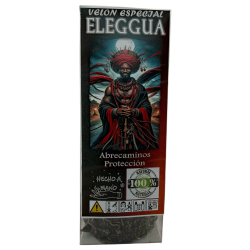 Velón Esotérico Especial Eleggua 14x6cm - Abrecaminos y Protección