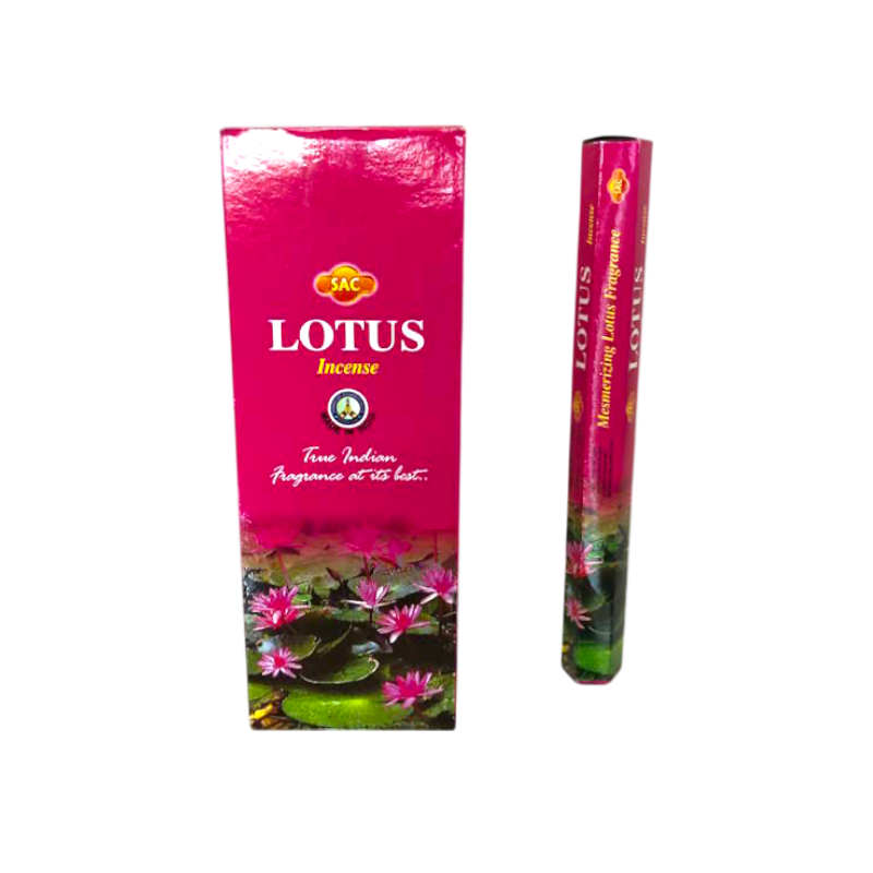 Kadzidełka SAC Lotus Flower - Opakowanie 6 sześciokątnych opakowań po 20 patyczków, 120 kadzidełek-Kadzidła SAC-HOSTENATURA
