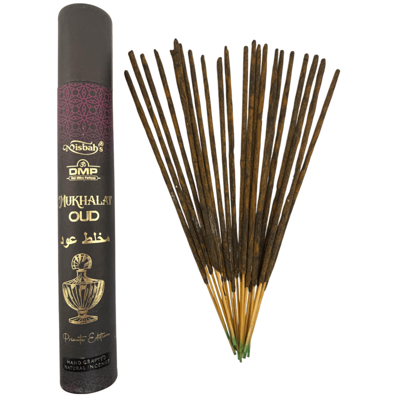 Incenso Masala Mukhalat OUD Misbahs DMP Edição Privada - 40gr. incenso artesanal-Incenso Masala DMP Misbahs Edição Privada-HOSTENATURA