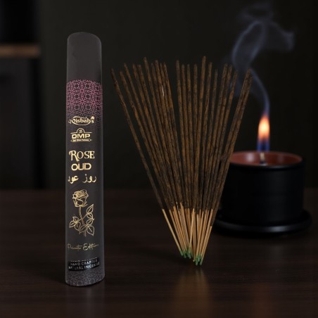 Kadzidełka Misbahs DMP Private Edition Oud Rose – 40 g. Ręcznie robione kadzidełka