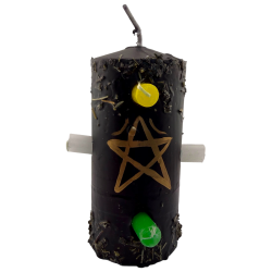 Candela a 7 stoppini spezza incantesimi e magia 12,5x6 cm