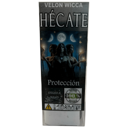 Candela Esoterica Wicca Ecate 14x6cm - Protezione