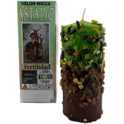 Velón Esotérico Wicca Astado 14x6cm - Fertilidad
