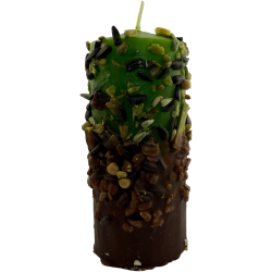 秘教ウィッカの角付きキャンドル 14x6cm - 豊穣