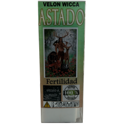 Bougie ésotérique Wicca à cornes 14x6cm - Fertilité