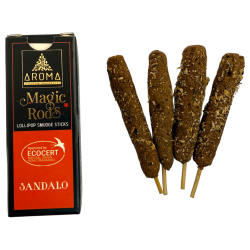 Bastoncini magici di incenso al sandalo e lecca-lecca AROMA Fragrances - 4 bastoncini spessi