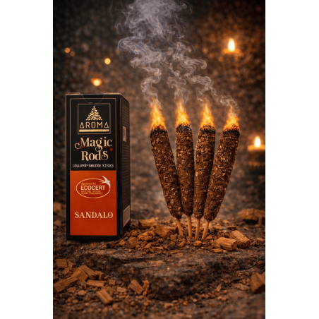 Incienso Lollipop Sándalo Magic Rods AROMA Fragrances - 4 barritas gruesas