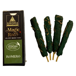 Lollipop Rosemary Incense Magic Rods AROMA Fragrances - 4 Thick Sticks