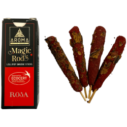 Incienso Lollipop Rosa Magic Rods AROMA Fragrances - 4 barritas gruesas