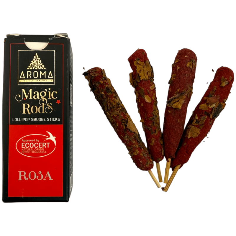 Lollipop Pink Magic Rods Räucherstäbchen AROMA Duftstoffe - 4 dicke Stäbchen-Räucherstäbchen, Lutscher-Aroma-Düfte-HOSTENATURA