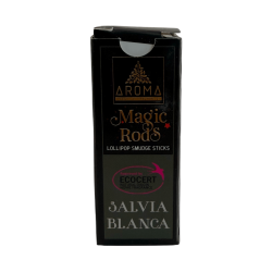 أعواد بخور مصاصة المريمية البيضاء السحرية من AROMA - 4 أعواد سميكة