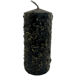 Bougie de coupe aux herbes - Bougie ésotérique 14x6cm - Pour couper et repousser les sorts ou les situations néfastes