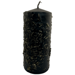 Bougie de coupe aux herbes - Bougie ésotérique 14x6cm - Pour couper et repousser les sorts ou les situations néfastes