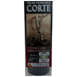 Velón Herboreo Corte - Velón Esotérico 14x6cm - Cortar y alejar trabajos o situaciones