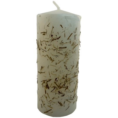 Vela de Ervas Purificadora - Vela Esotérica 14x6cm - Harmoniza ambientes