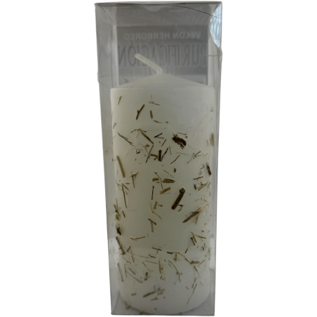 Candela alle erbe purificanti - Candela esoterica 14x6cm - Armonizza gli ambienti
