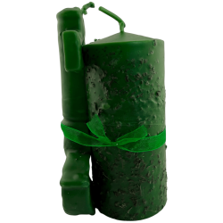 Velón Llave del Poder Trabajo HOSTENATURA - 14x8cm - Vela Esotérica Artesanal