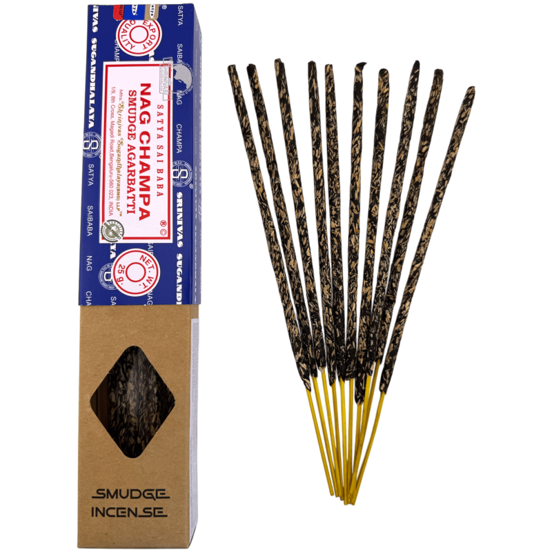 Incienso Orgánico SATYA Nag Champa Smudge - Cajita de 25gr-Encens Satya Orgànic Smudge-HOSTENATURA