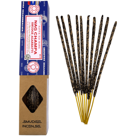 Incienso Orgánico SATYA Nag Champa Smudge - Cajita de 25gr