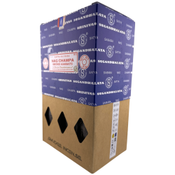 Caja Incienso Orgánico SATYA Nag Champa Smudge - 12 cajitas de 25gr.