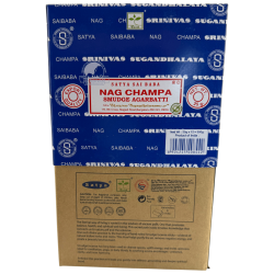 Caja Incienso Orgánico SATYA Nag Champa Smudge - 12 cajitas de 25gr.