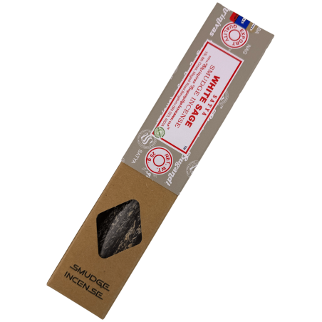 SATYA Organic Incense White Sage Smudge - 25g Box