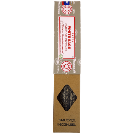 Incenso orgânico de sálvia branca SATYA - Caixa com 25g