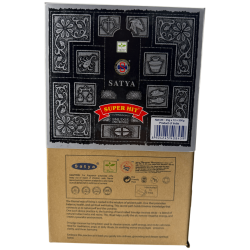 SATYA Super Hit Smudge Organic Incense Box - 12 pudełek po 25 g.