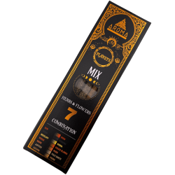 Encens bio 7 Planètes Mélange d'herbes et de fleurs AROMA Parfums - 7 bâtonnets épais faits à la main