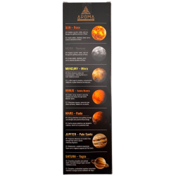 Encens bio 7 Planètes Mélange d'herbes et de fleurs AROMA Parfums - 7 bâtonnets épais faits à la main