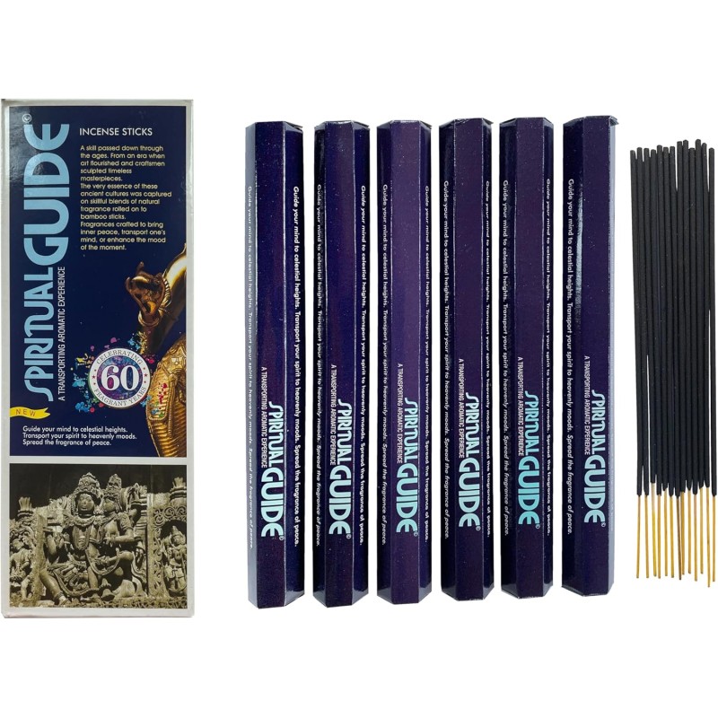 Guide spirituel PADMINI Boîte d'encens - Boîte de 6 paquets de 20 g.-ENCENS PADMINI-HOSTENATURA