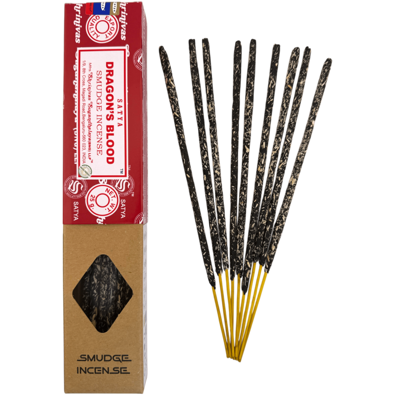 Kadzidło organiczne SATYA Krew smoka - opakowanie 25 g-Organiczny kadzidłowy kadzidło Satya-HOSTENATURA